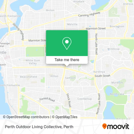 Mapa Perth Outdoor Living Collective