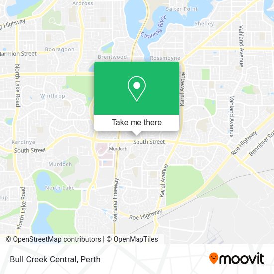 Bull Creek Central map