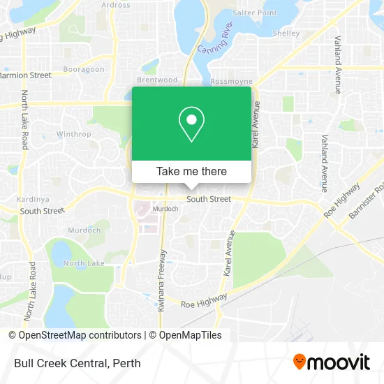 Bull Creek Central map