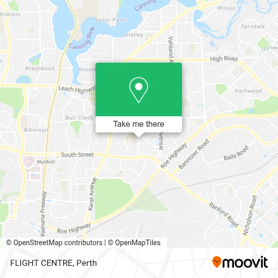 Mapa FLIGHT CENTRE