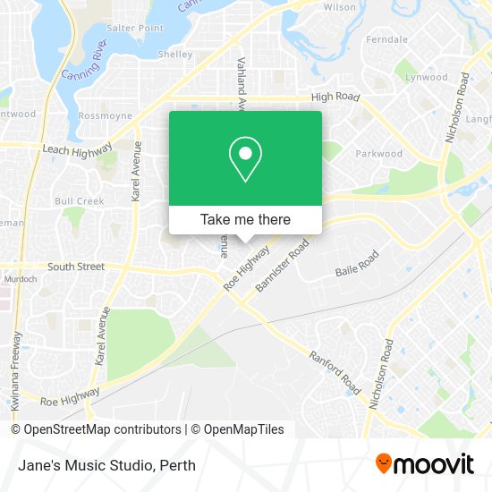 Jane's Music Studio map