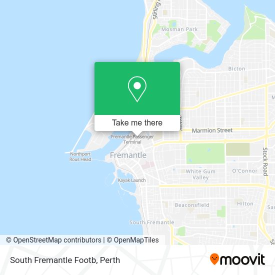 South Fremantle Footb map