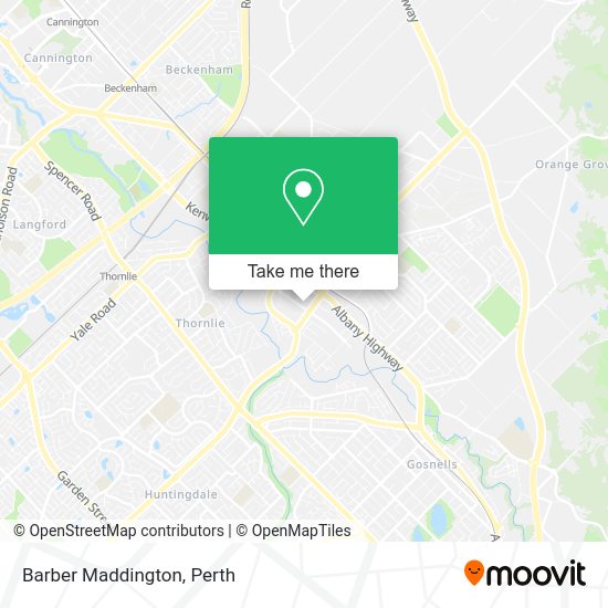 Barber Maddington map