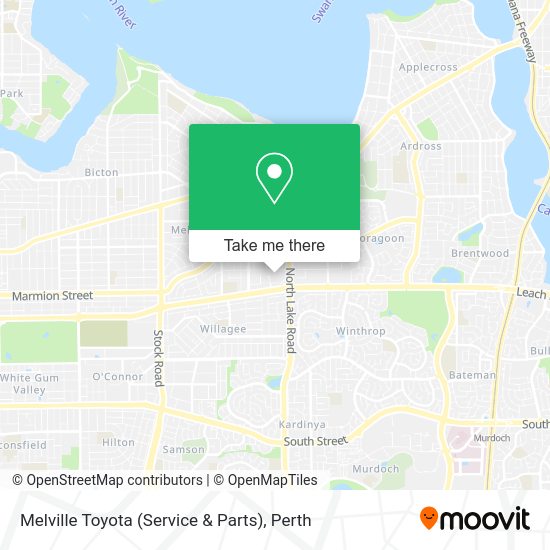 Melville Toyota (Service & Parts) map