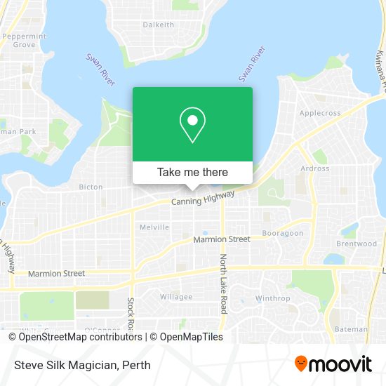 Steve Silk Magician map
