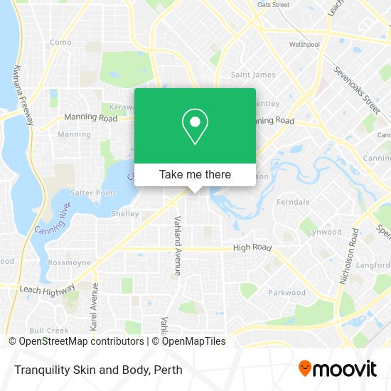 Tranquility Skin and Body map