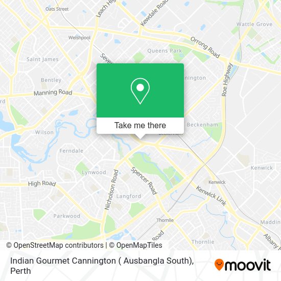 Indian Gourmet Cannington ( Ausbangla South) map