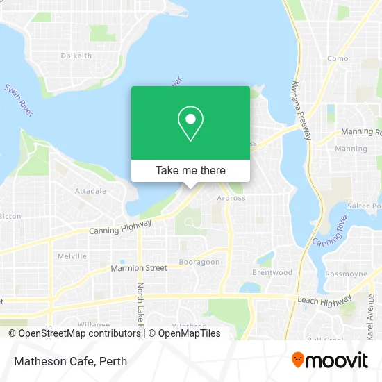 Mapa Matheson Cafe