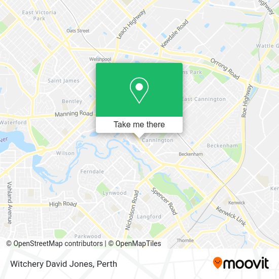 Witchery David Jones map