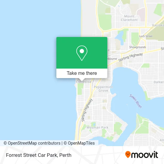 Mapa Forrest Street Car Park