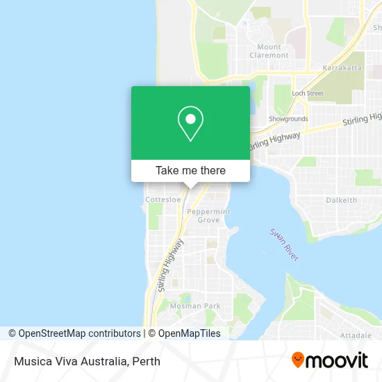 Mapa Musica Viva Australia