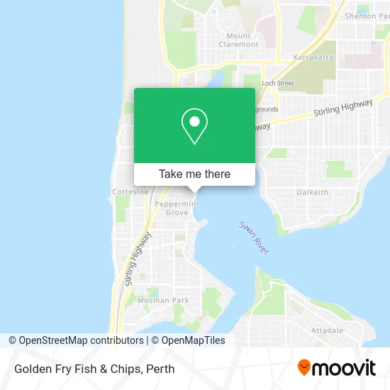 Mapa Golden Fry Fish & Chips