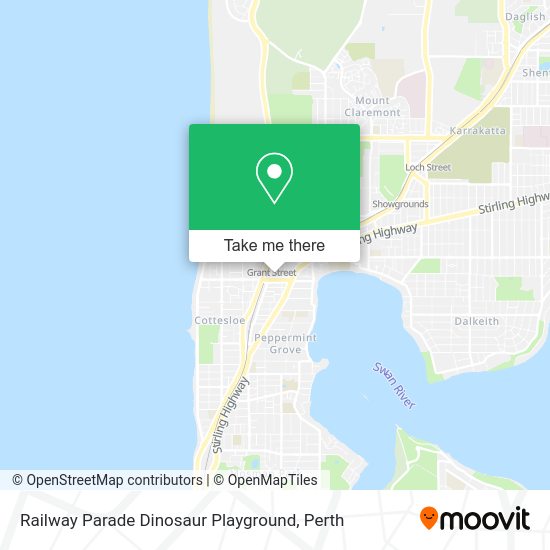 Railway Parade Dinosaur Playground map
