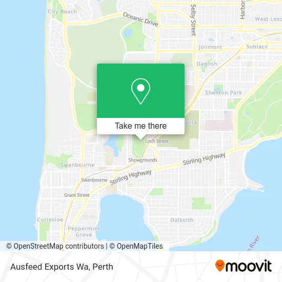 Mapa Ausfeed Exports Wa