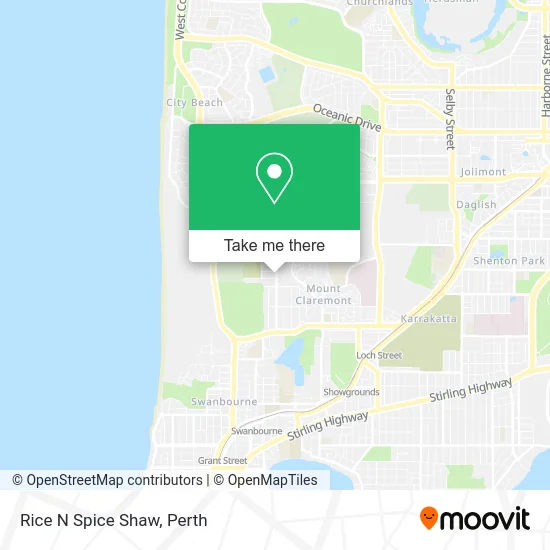 Mapa Rice N Spice Shaw