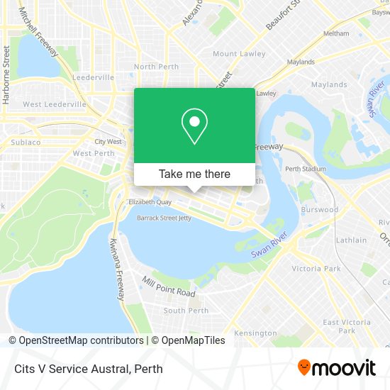 Cits V Service Austral map
