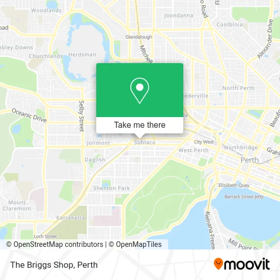 Mapa The Briggs Shop