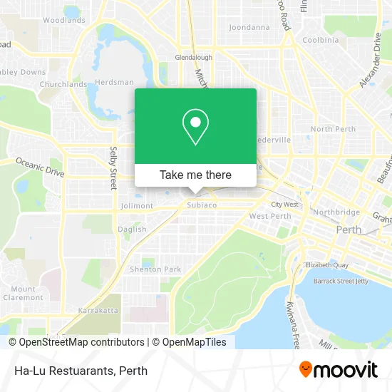 Mapa Ha-Lu Restuarants