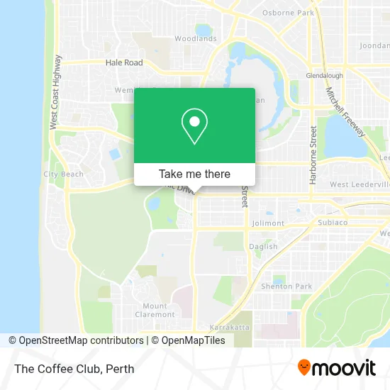 Mapa The Coffee Club