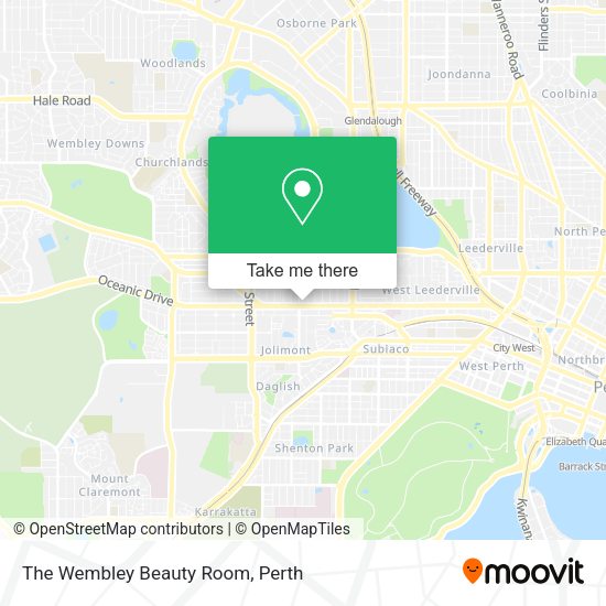 The Wembley Beauty Room map