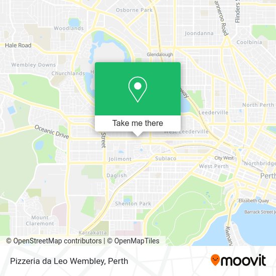 Pizzeria da Leo Wembley map