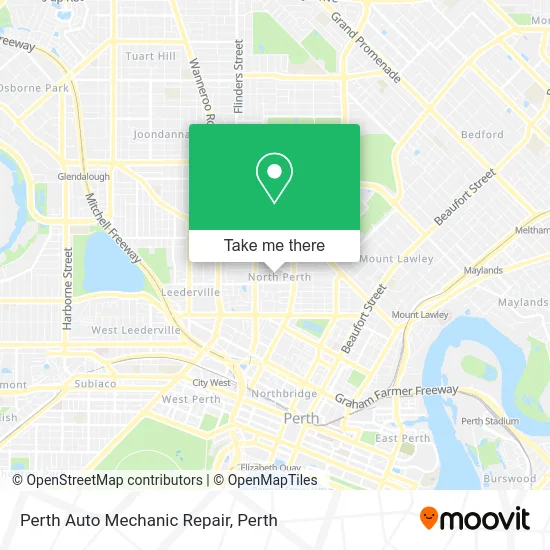 Perth Auto Mechanic Repair map