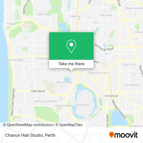 Mapa Chance Hair Studio