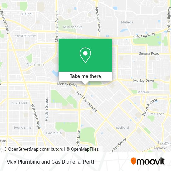Max Plumbing and Gas Dianella map