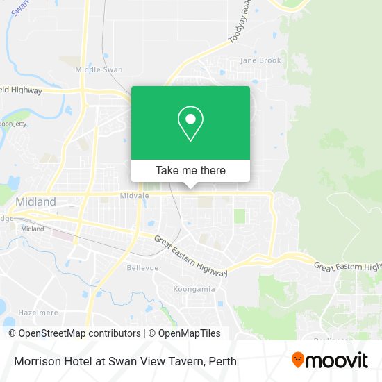 Morrison Hotel at Swan View Tavern map