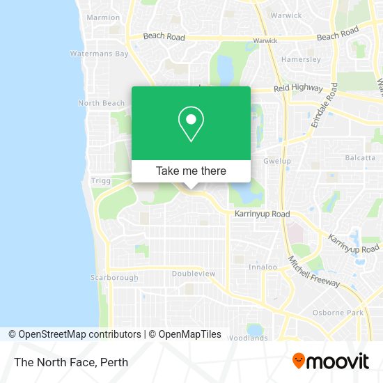 The North Face map