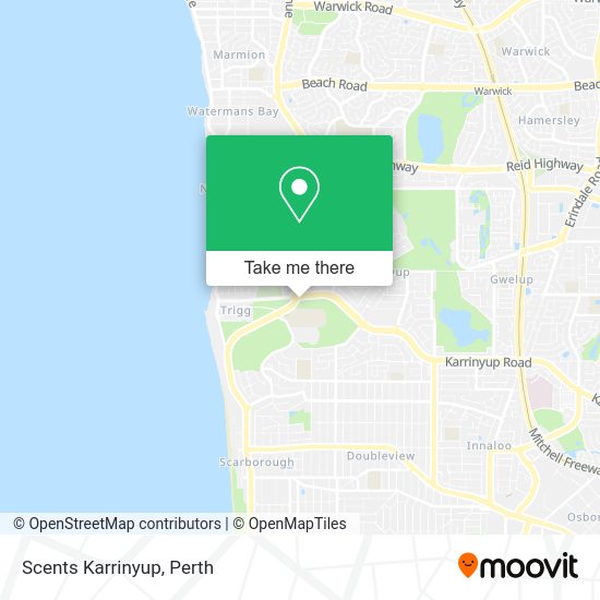 Scents Karrinyup map