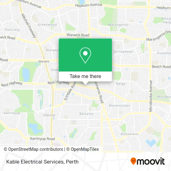 Mapa Kable Electrical Services
