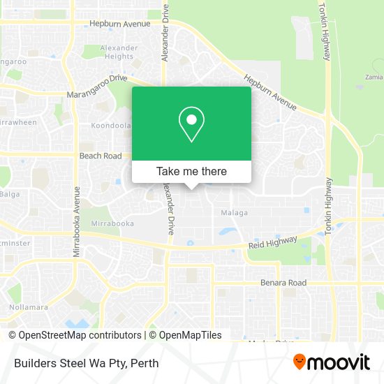 Builders Steel Wa Pty map