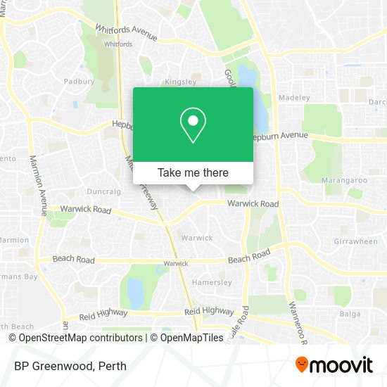 BP Greenwood map