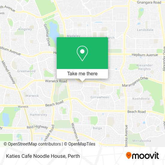 Katies Cafe Noodle House map