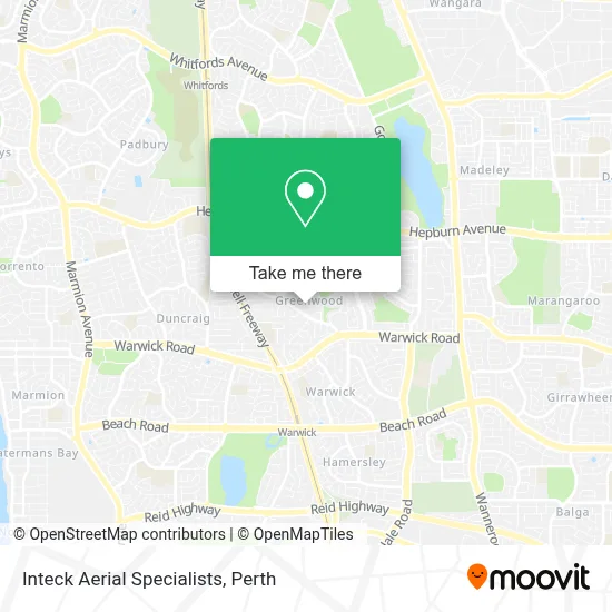 Mapa Inteck Aerial Specialists