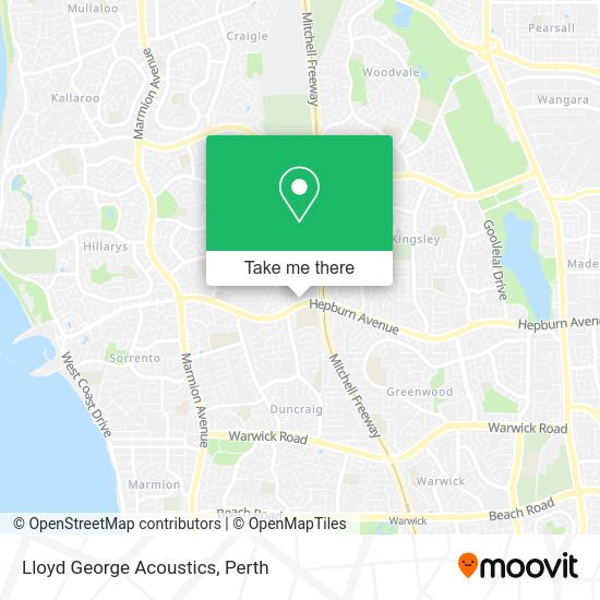 Lloyd George Acoustics map