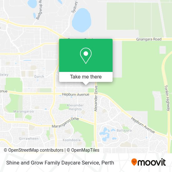 Shine and Grow Family Daycare Service map