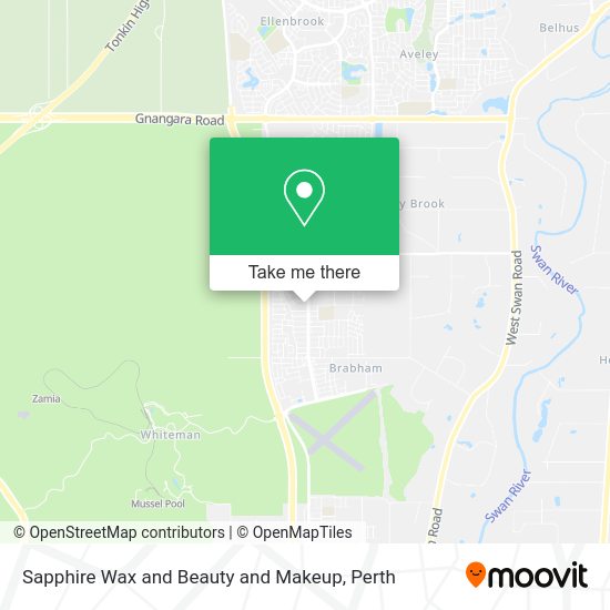 Sapphire Wax and Beauty and Makeup map