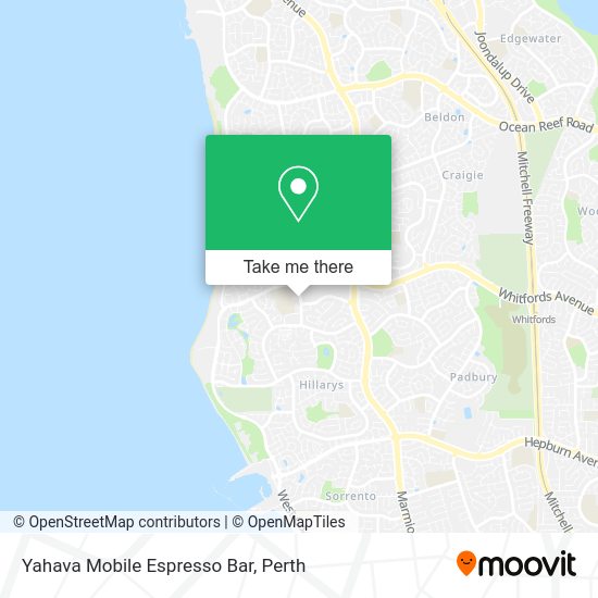 Yahava Mobile Espresso Bar map