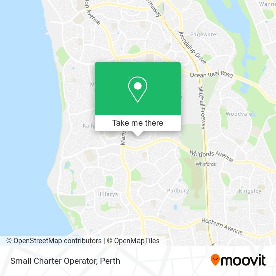 Small Charter Operator map