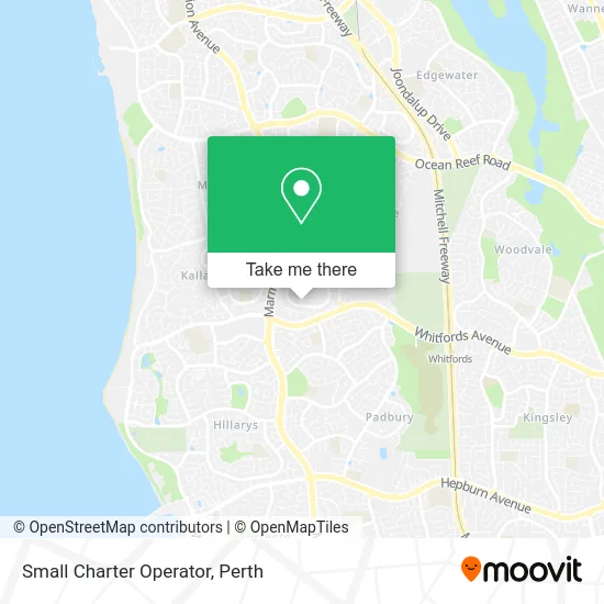 Mapa Small Charter Operator