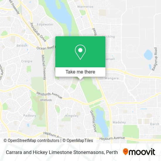 Carrara and Hickey Limestone Stonemasons map