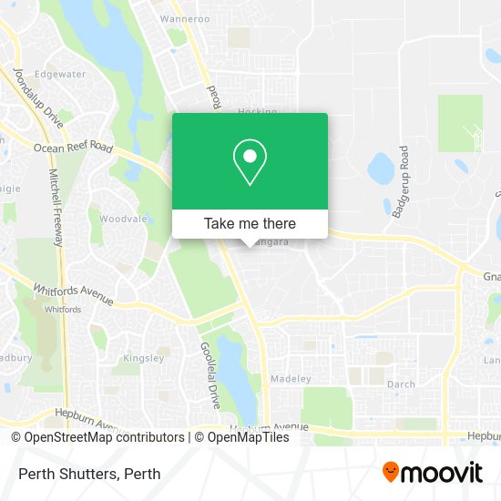Perth Shutters map