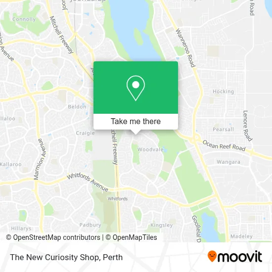 Mapa The New Curiosity Shop