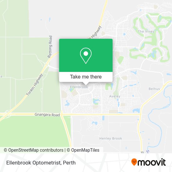 Ellenbrook Optometrist map