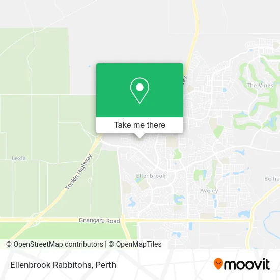 Mapa Ellenbrook Rabbitohs