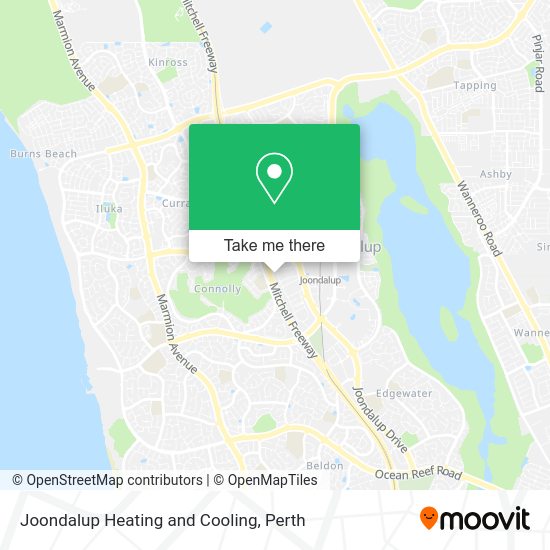Joondalup Heating and Cooling map