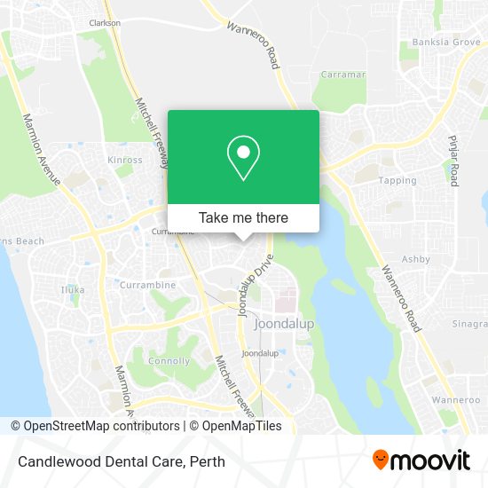 Candlewood Dental Care map