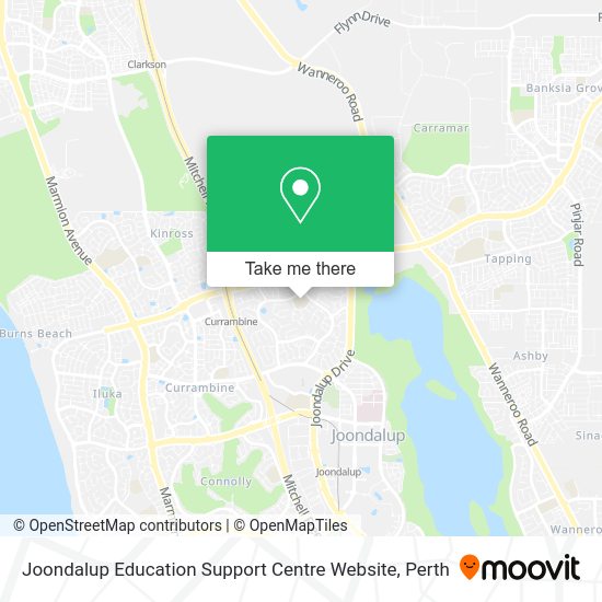 Joondalup Education Support Centre Website map